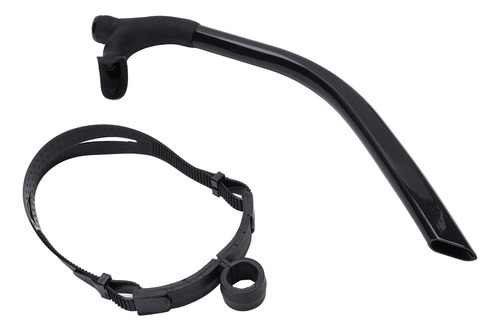 Tubo De Respiración Negro Negro Para Entrenamiento De Buceo