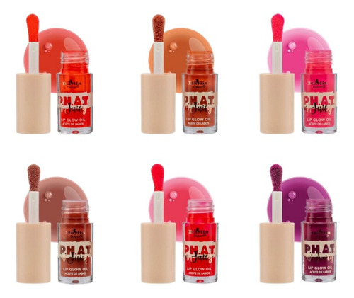 Italia Deluxe Path N Juicy Lip Oil Pack 6 Todos Los Tonos Acabado Brillante