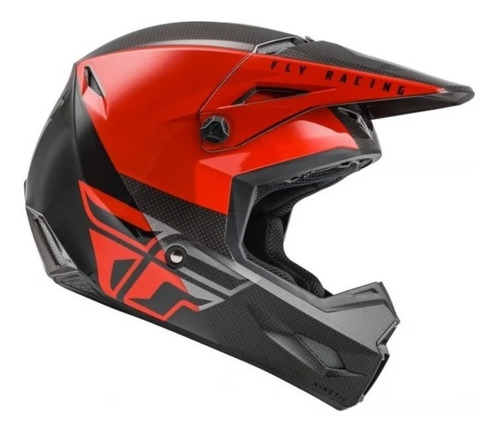 Casco Fly Kinetic Straight Edge Certificación Dot Negro/rojo