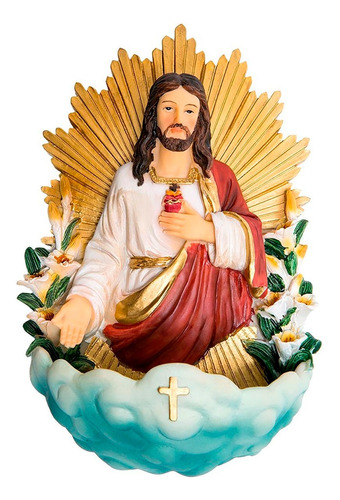 Pila Sagrado Corazón De Jesús Para Agua Bendita