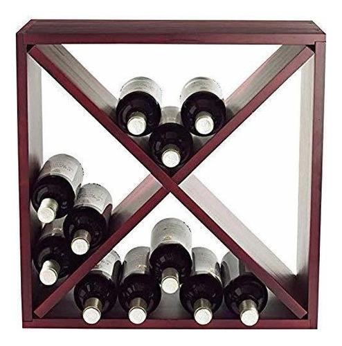 Wine Enthusiast 24 Botella Compacto Bodega Cubo Del Vino Ra