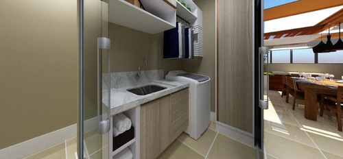 Imagem 17 de 26 de Cobertura Com Elevador, 03 Quartos, (01 Suíte) Espaço Gourmet, 02 Vagas Cobertas À Venda, 121 M² - Vila Curuçá - Santo André/sp - Co0693
