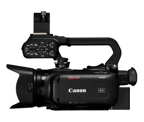 Videocamara Canon Xa60, 4k Uhd, Zoom 20x, Streaming Color Negro