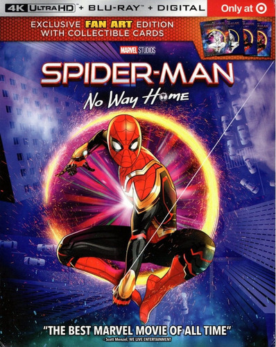 Spider-man No Way Home Target Pelicula 4k Uhd + Blu-ray