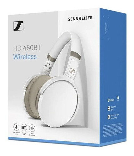 Imagen 5 de 8 de Auriculares Sennheiser Hd 450bt Wireless Blanco