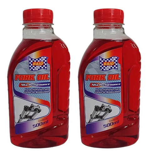 2 Oleo Suspensao 10w 500ml Bengala Moto Cb 500x Fazer Hornet