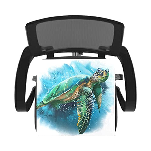 Emelivor Sea Turtle Watercolor Chair Cushion Memory Foam Sea
