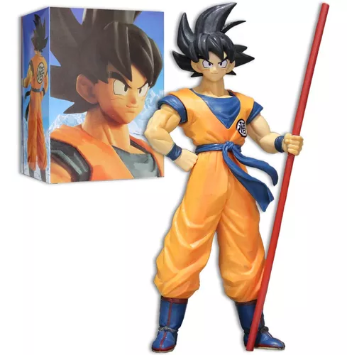 Estátua Goku Criança Com Bastão Dragon Ball Figure coleção