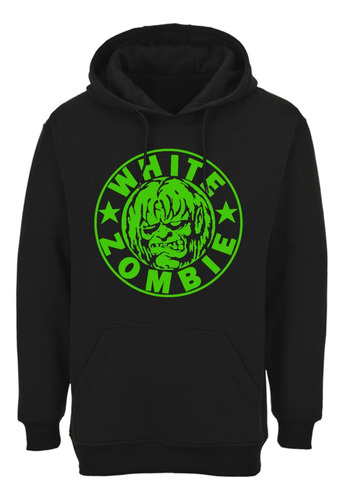 Poleron White Zombie Logo Verde Rock Abominatron