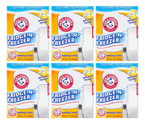 Arm & Hammer Elimina Olores Heladeras Bicarbonato X6 6c