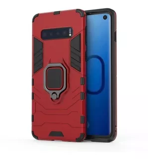 Mica + Funda Samsung Armor Rugged Dual S8 S9 S10 Note 8 9 10