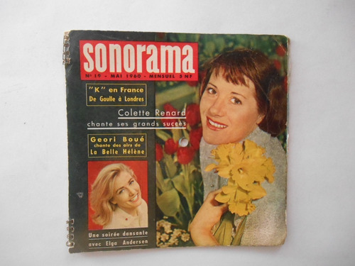 Disco Flexi X 6 Sonorama N°19 -mai 1960 45 Rpm Francia 1960