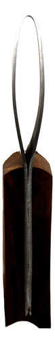 Cuchilla De Ojillo Grande Para Cascos (herrar ) Mango Madera Plateado