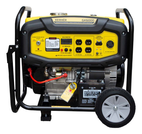 Generador Planta Luz De Gasolina Keher 6000w 10h.p 110/220v