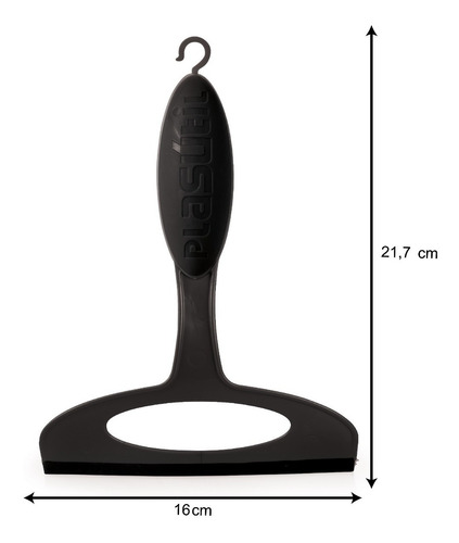 Imagem 2 de 4 de Rodo Pia Tam Médio Rodinho Seca Cozinha Rodinho 16cm Preto