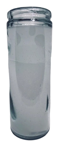 Veladora Blanca Vaso Completamente Liso Parafina 100% 10 Pz