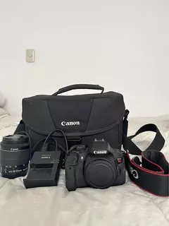 Canon Eos Rebel T6 Premium Kit Dslr Color Negro