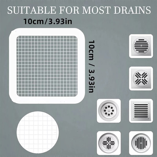 10 Pegatinas Desechables Para Drenaje De Ducha, Filtros De