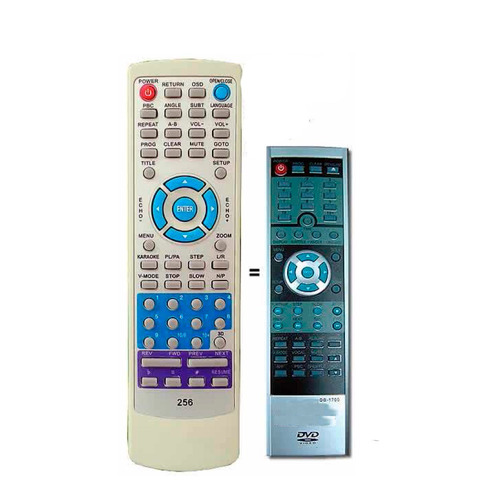 Control Remoto Global Home Rj Dvd 256 Zuk