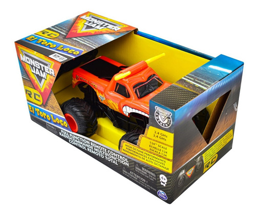 Monster Jam Vehículo A Radio Control El Toro Loco