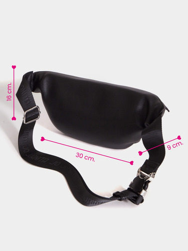 Riñonera Mercedes Grande Bandolera Tote Bag Juanita Jo Mujer Negro Lisa
