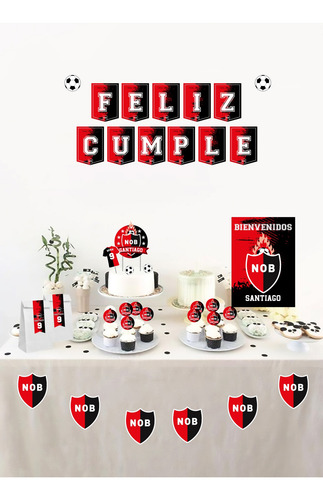 Kit Imprimible Personalizado De Cumpleaños Newell's Old Boys