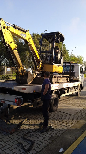 Mini Escavadeira Cat Mod 303.5 Esteira Borrach Tudo Em Ordem