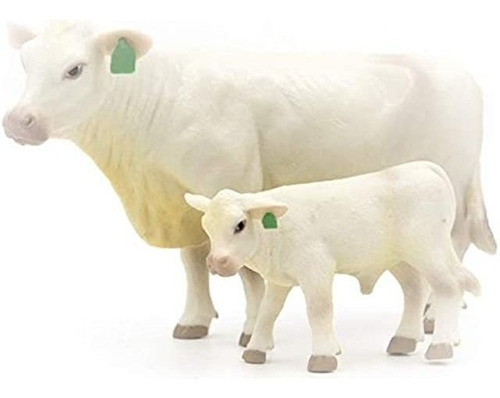 Little Buster Toys Charolais - Par De Vacas Y Pantorrillas,