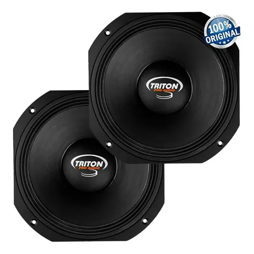 Par Alto Falante 10 Pol Triton Xrl800 800w 8omhs Medio Grave