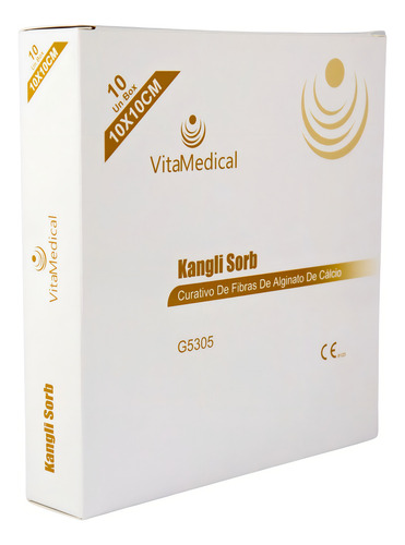 Curativo Hidrocoloide Biodegradável Kangli 10x10cm C/10 Unid