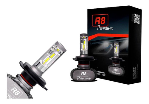 Lâmpada Led Automotiva Jr8 Premium H4 6500k - Jh0r8ph4