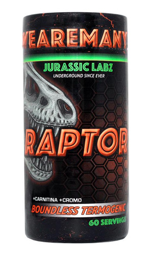 Raptor (termogênico) 60 Tabs - Jurassic Labz