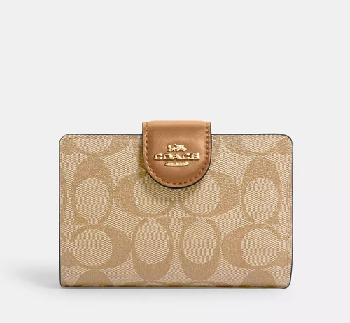 Cartera Monedero Coach Medium Corner Zip Original