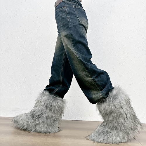 Botas Peludas De Invierno Para Mujer, Cómodas, Cálidas, Y2k