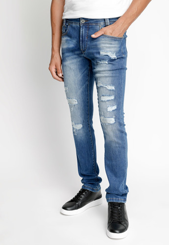 Jeans Hombre Silver Fj Celeste Fw 2023 Ferouch