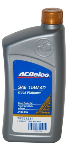 Aceite 15w40 Mineral Acdelco Dual Diesel-gasolina