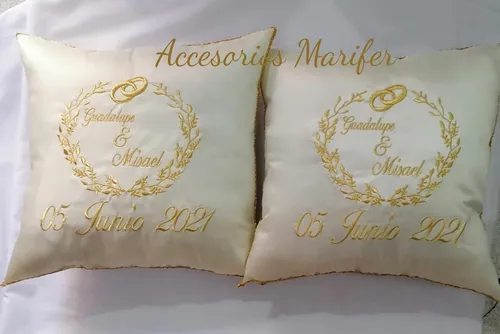 comprar Cojines Para Boda Personalizado (par De Cojines) Color Ivory
