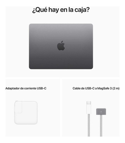 MacBook Air M2 2022 Spacegray 13.6 , Apple M2 8gb De Ram 512gb Ssd, Apple M2 10-core Gpu 2560x1664px Macos