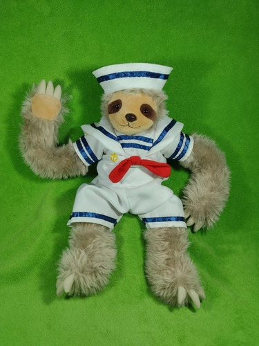 Peluche Oso Perezoso Con Traje De Marinero, Excelente Estado