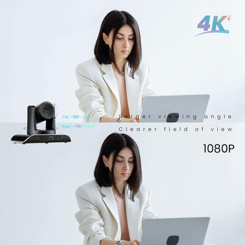 Cámara Ptz Tongveo 4k Ai Con Seguimiento Automático, Zoom Di