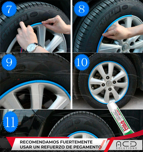 Tira Cinta Goma Protectora Filo De Rin Adherible 8 Metros