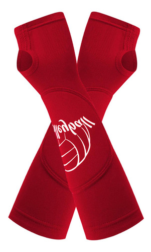 Mangas De Brazo De Voleibol, Almohadillas De Brazo De Rojo M