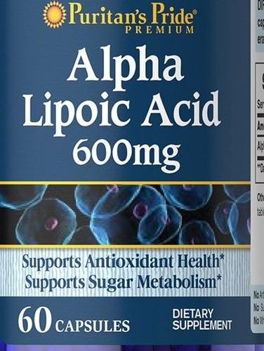 Acido Alfa Lipoico 600 Mg X 60 Capsulas 