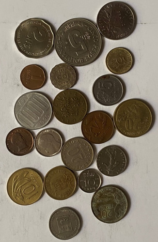 Lote 20 Buenas Monedas Brasil Grecia Bolivia Francia 876/5m