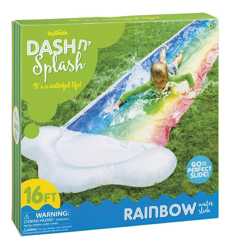 Tobogán Acuático Inflable Rainbow Juego De Playa Toysmith 