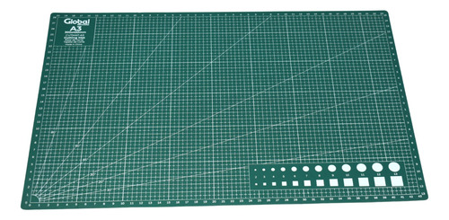 Tabla Plancha De Corte A3 Pvc 3 Capas 45x30cm Color Verde