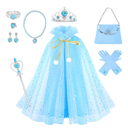 Disfraz De Princesa Frozen Elsa Niña Vestido De Colores