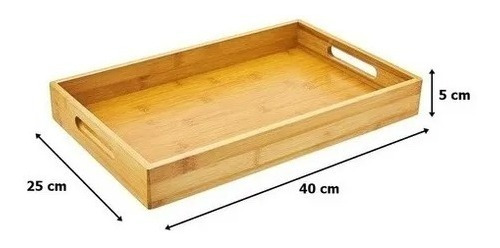 Imagem 7 de 7 de Bandeja Retangular Ecokitchen Bambu Mimo Style