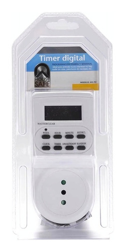 Timer Temporizador Digital Programable Marca Housesafe