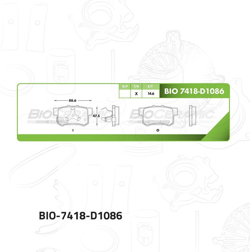 Balata Para Honda Cr-v 2005 - 2016 (bioceramic)